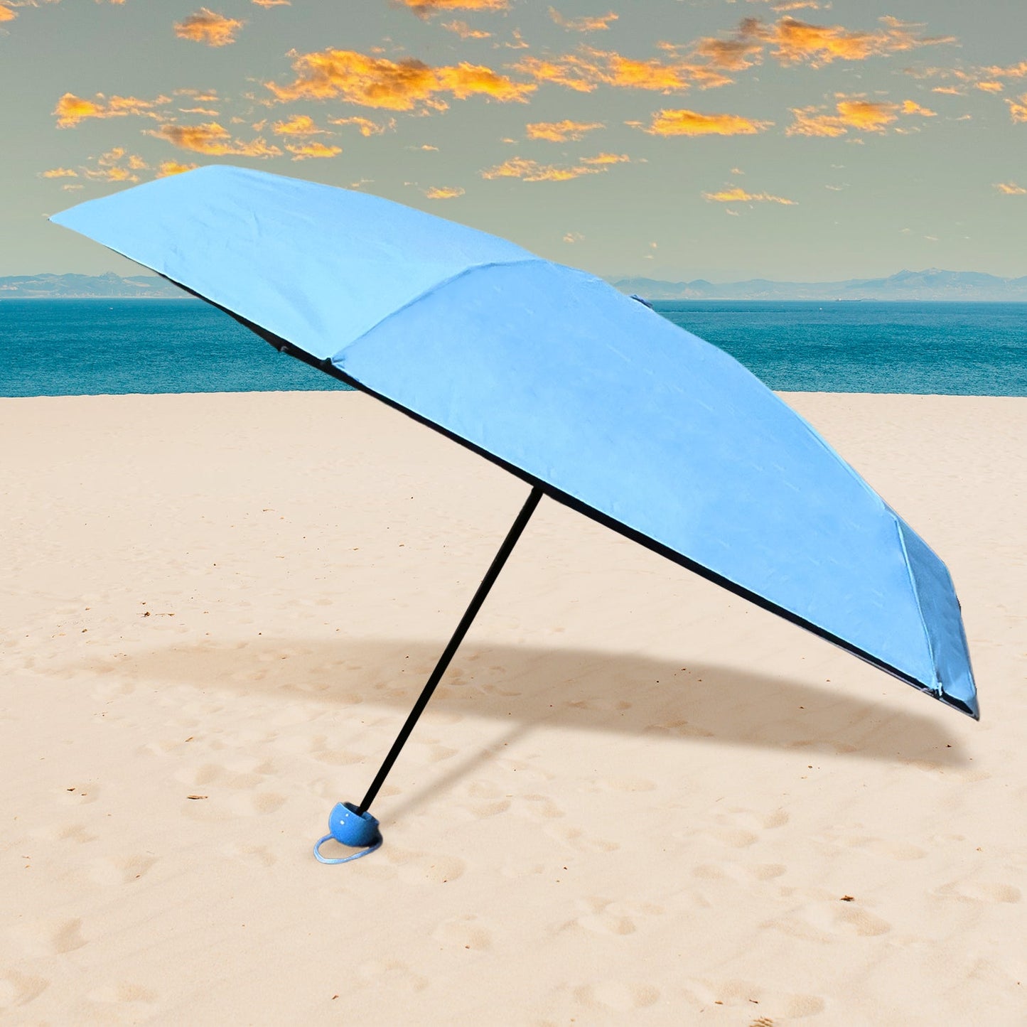 5-Fold Compact Umbrella with Capsule Case | Windproof, Sunproof & Rainproof Travel Umbrella – FREE SHIPPING & COD