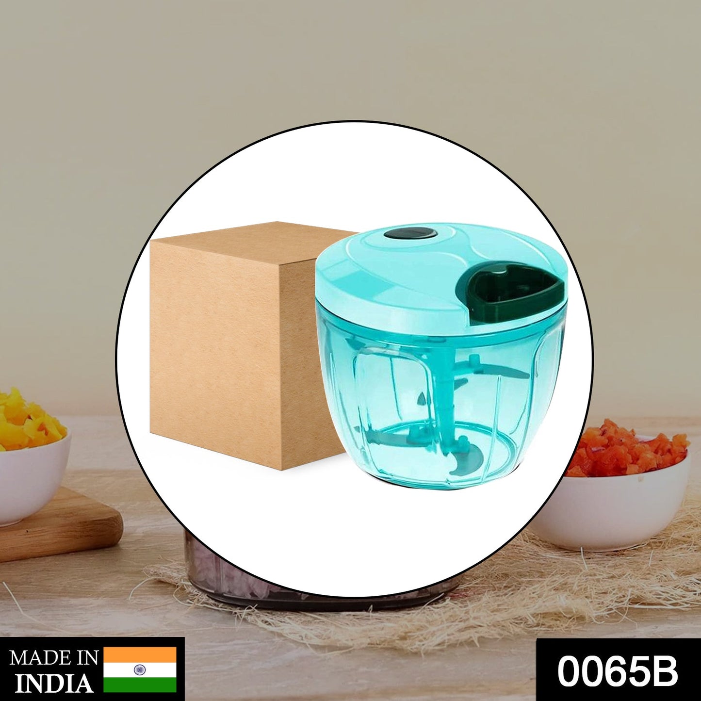 Manual Stainless Steel Compact Extra Sharp Hand Held Vegetable Chopperslicer With 5 Blades (750 Ml)